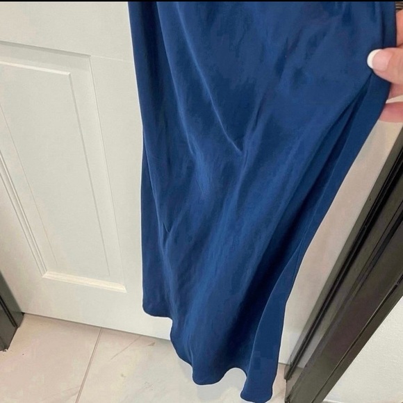 Young, Fabulous and Broke x Revolve blue midi slip dress size small - Picture 9 of 10